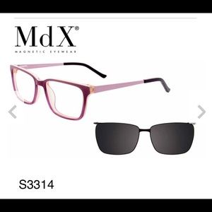 Glass frames with easy clip polarized lenses